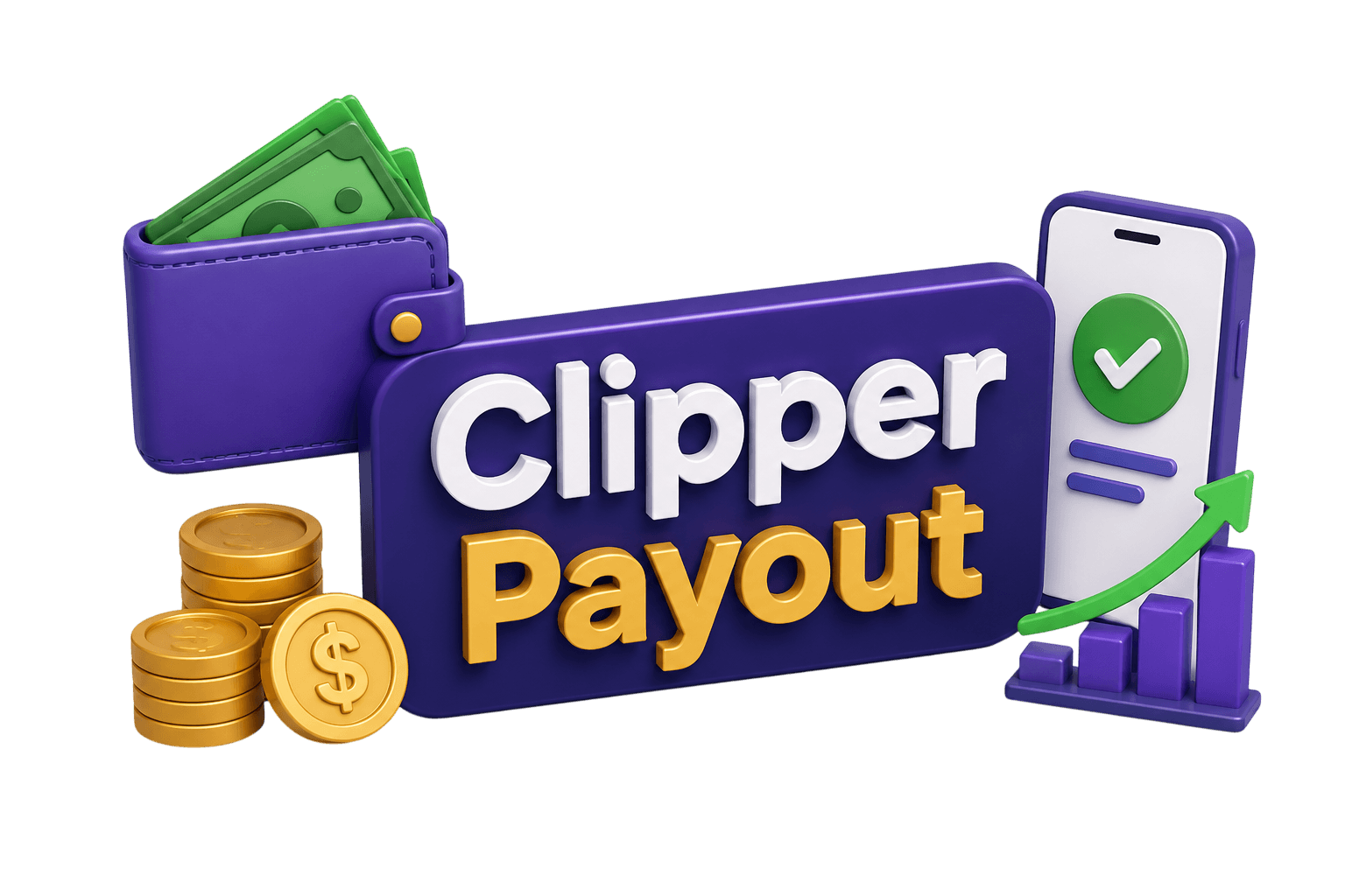 Clipping platform payout dashboard showing earnings for video clippers